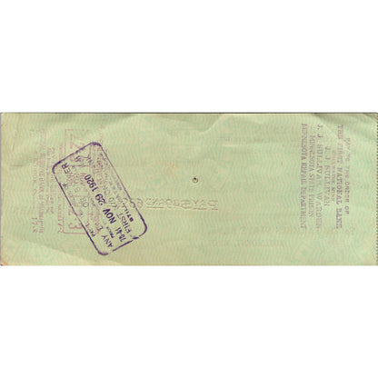 1920 J.J. Hynes Grain & Produce Buick GMC Rosemount MN Bank Check AJ4-H7