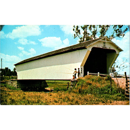 Geeting Bridge Preble County Ohio #13 Covered Bridge Postcard PC6