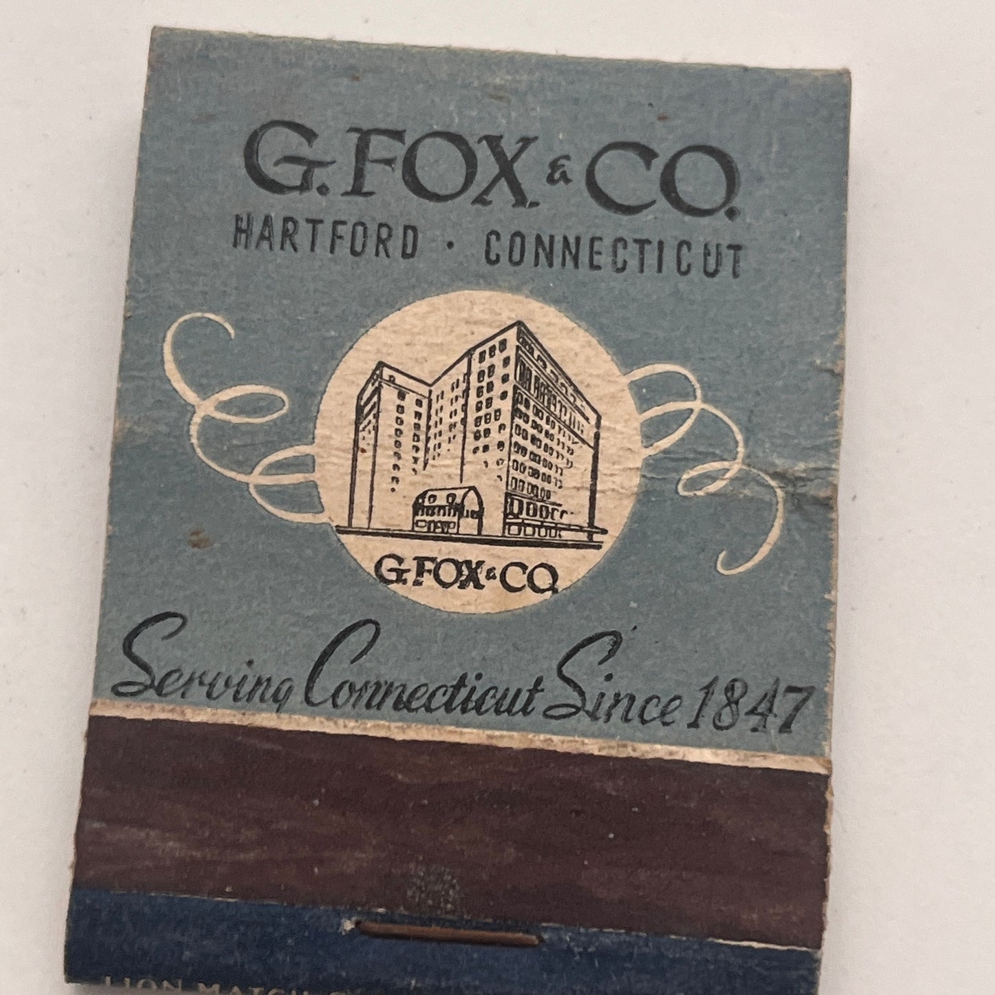 G. Fox & Co Hartford CT Vintage Matchbook Cover TB8-MB2-6