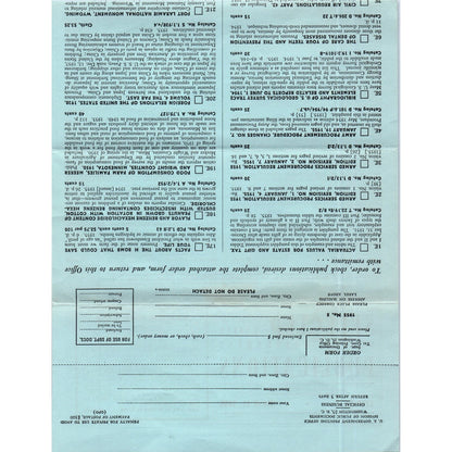 1955 Selected United States Government Publications Order Form AE4