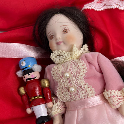 Samantha Pleasant Company American Girl Christmas Dress & Clara Doll