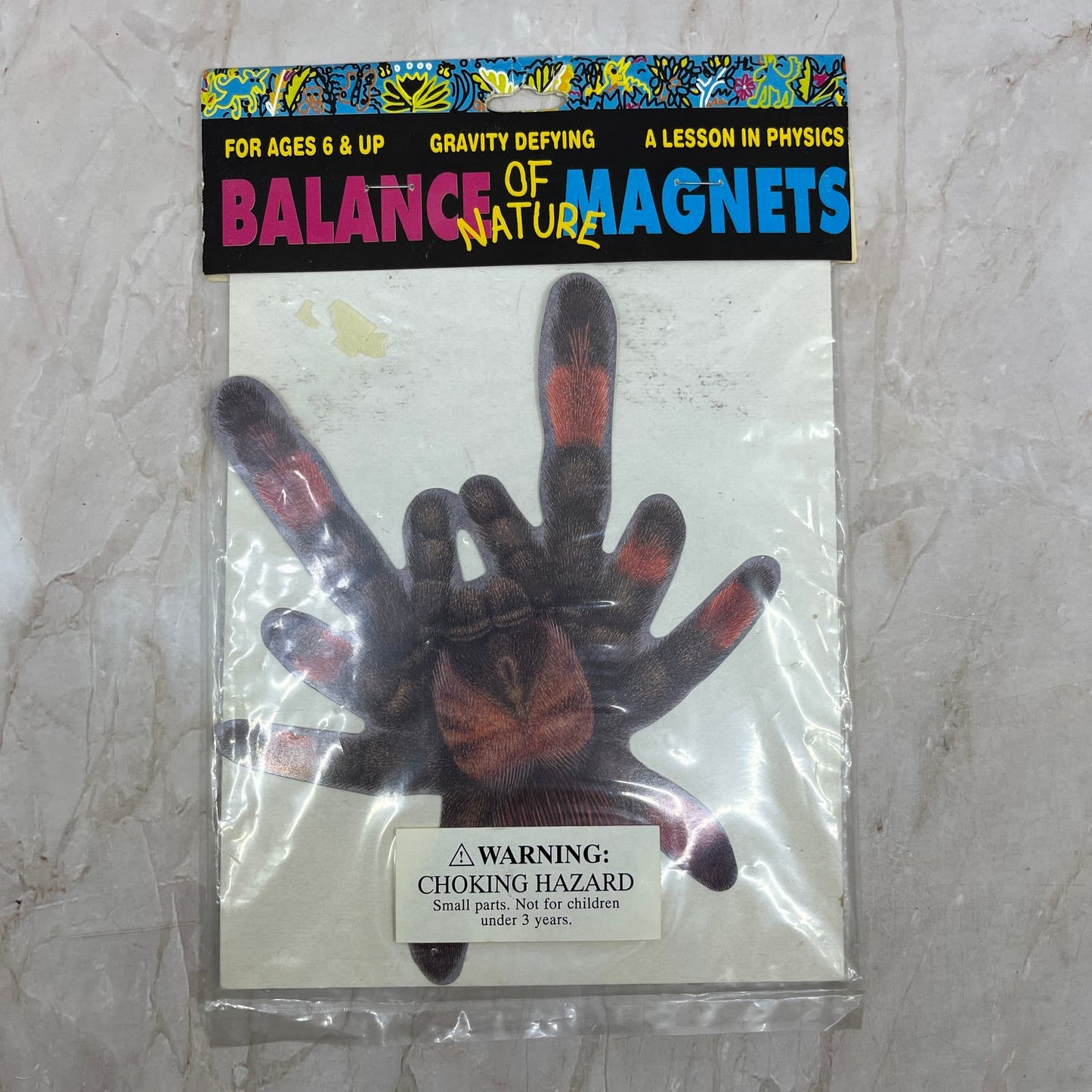 1993 Balance of Nature Gravity Defying Magnet Tarantula 8" Sealed Yarmouth D10