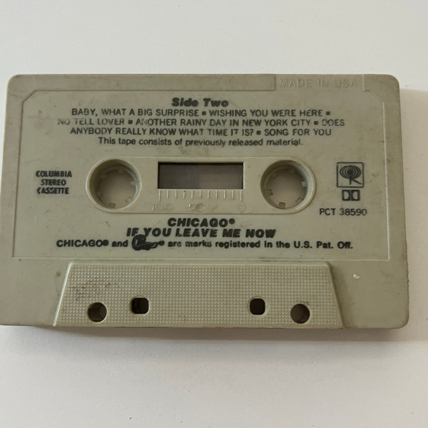 Chicago - If You Leave Me Now Cassette Tape TB6-OT1