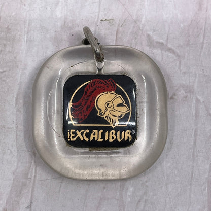 Vintage Acrylic Excalibur Keychain SF4