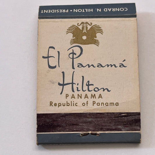 El Panama Hilton Republic of Panama Vintage Matchbook Cover TB6-MB1-7