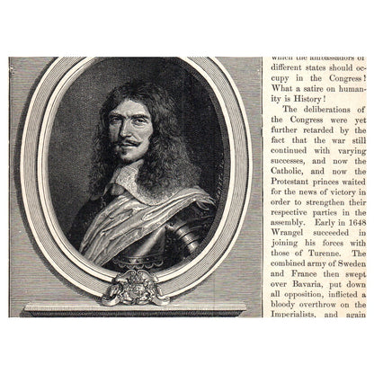 Death of Richelieu 1911 Engraving Print AF5-8