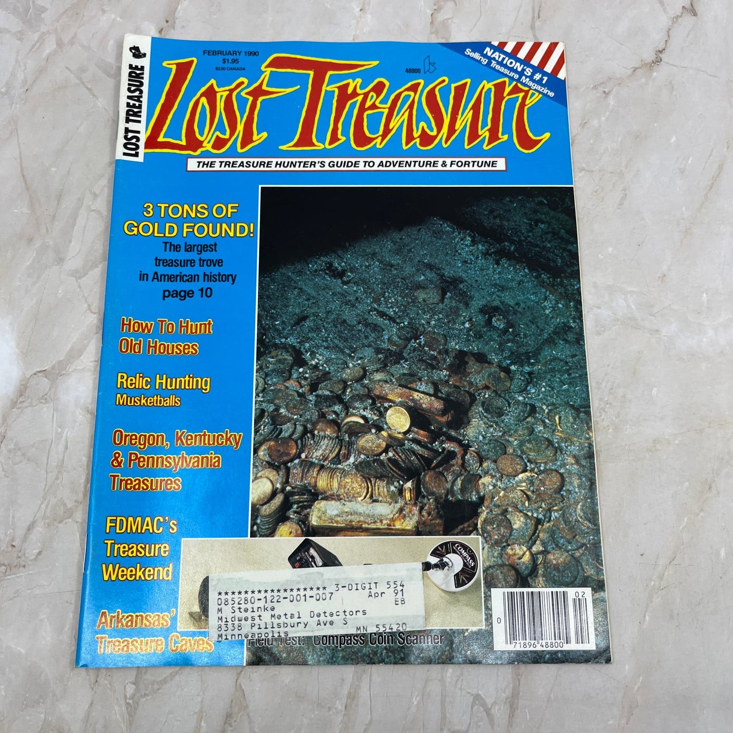 1990 Feb - Lost Treasure Magazine - Treasure Hunting Gold Prospecting M14