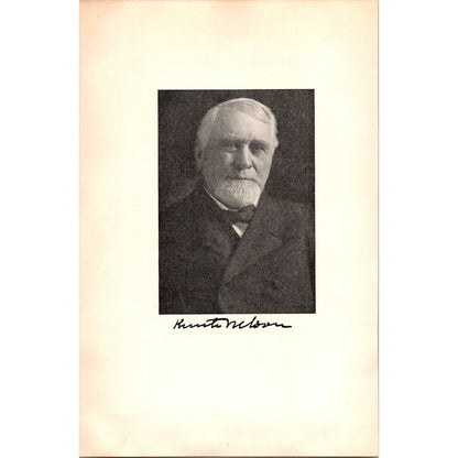 Knute Nelson Portrait 1935 MN Book Plate Print I20