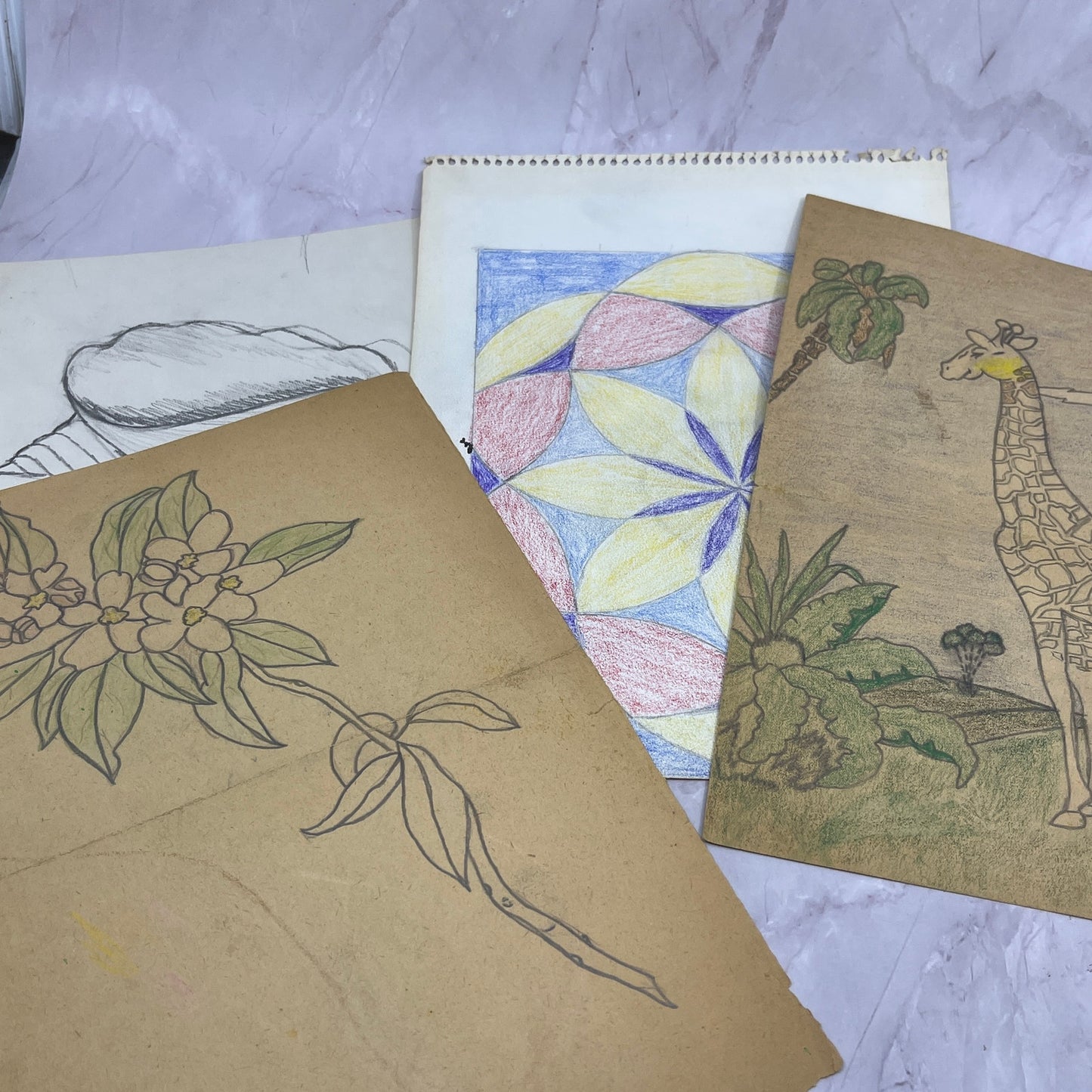 1940s Lot of Art Student Sketch & Studies Winifred Schutsky Pratt Institute TC5