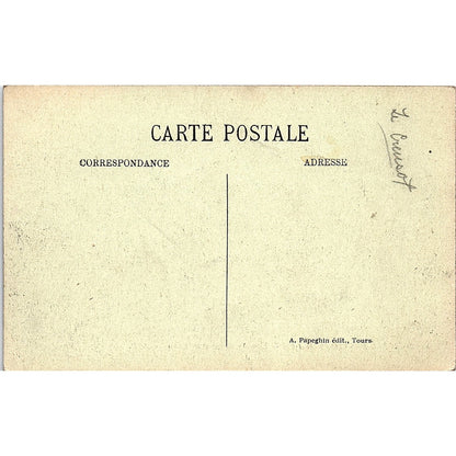 St. Pierre Des Corps Nouvelle Mairie Et Les Ecoles French Antique Postcard PE10