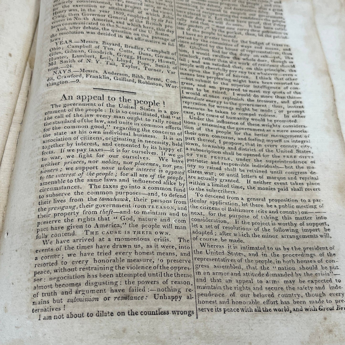 Baltimore Weekly Register Mar 14 1812 - War of 1812 British Navy, Plot AF9-10