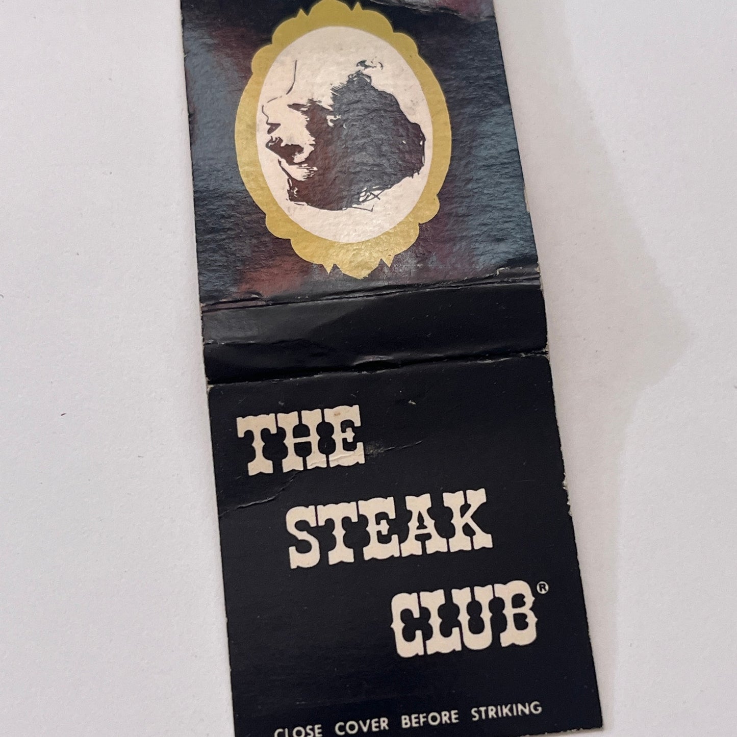 The Steak Club Hartford CT Vintage Matchbook Cover TB8-MB-11