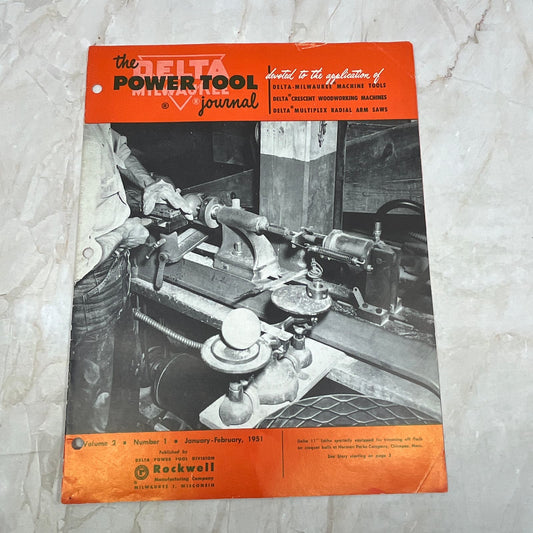 1951 Jan/Feb The Delta Power Tool Journal Newsletter Rockwell Woodworking TI9-P3