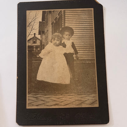 Boy With Ghoulish Eyes Ft. Wayne IN Antique Victorian CDV Card H4-2