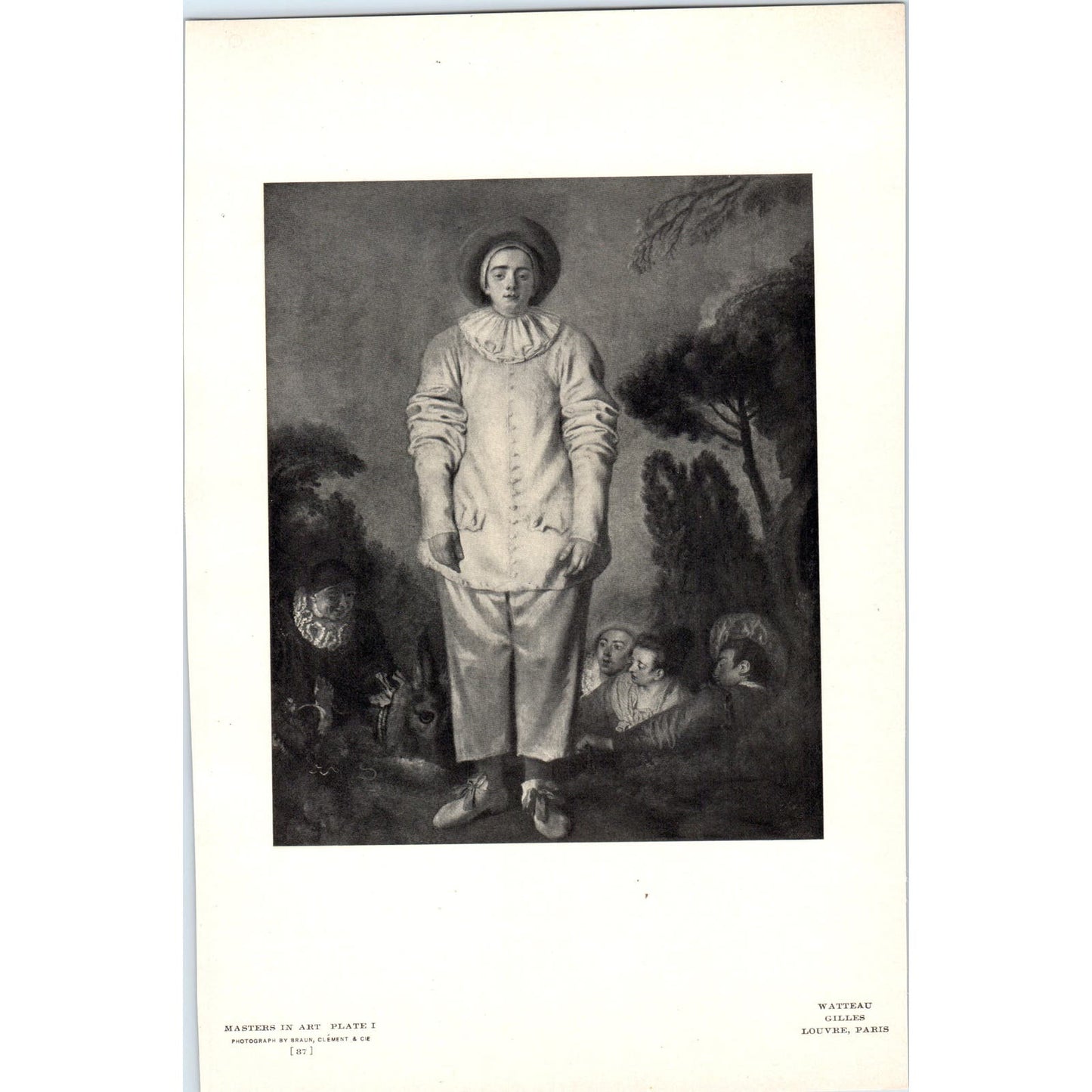 Gilles - Watteau c1905 Art Print D15