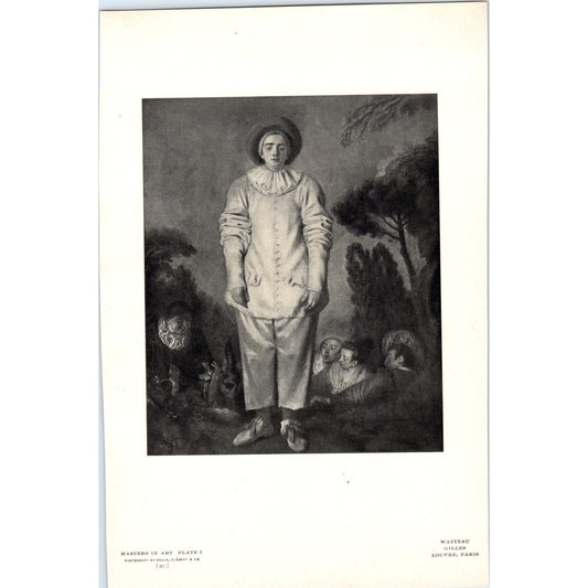 Gilles - Watteau c1905 Art Print D15