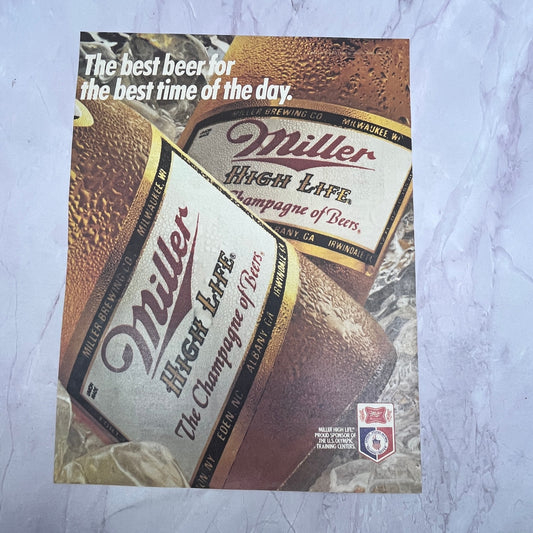 Miller High Life Sponsor of the 1984 US Olympic Training Centers 1984 Ad V14-7