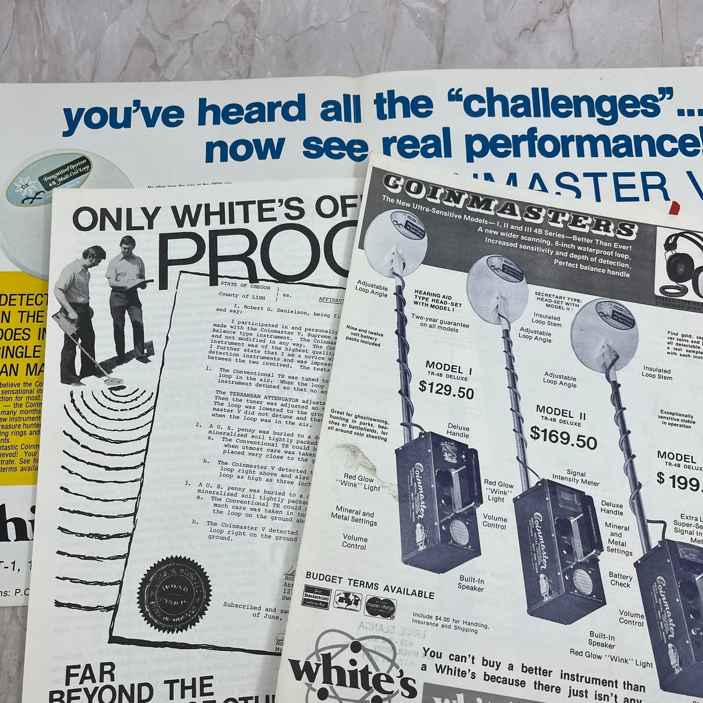 White's Electronics Metal Detector Coinmaster V Supreme Pamphlet M20