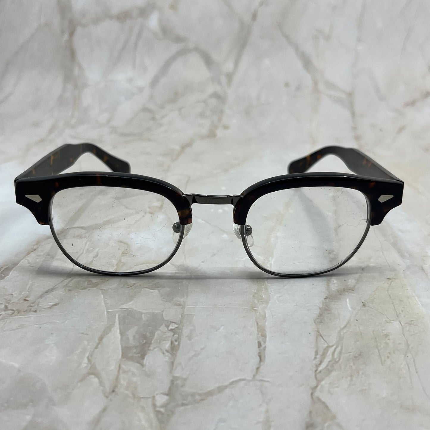 Tortoise Shell Horn Rim Sunglasses Eyeglasses Frames TE9-G5-2