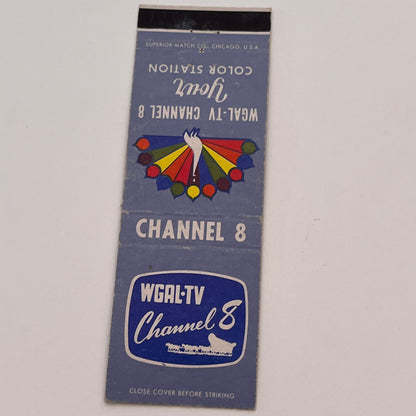 WGAL-TV Channel 8 NBC Vintage Matchbook Cover TB6-MB2-3