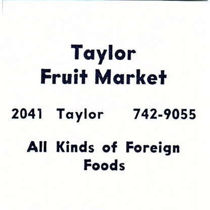 Taylor Fruit Market 2041 Taylor Fort Wayne Indiana 1964 Ad AG1-S13
