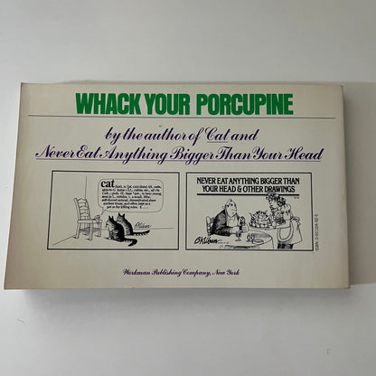 Whack Your Porcupine & Other Drawings Book - B. Kliban - 1977 TK3
