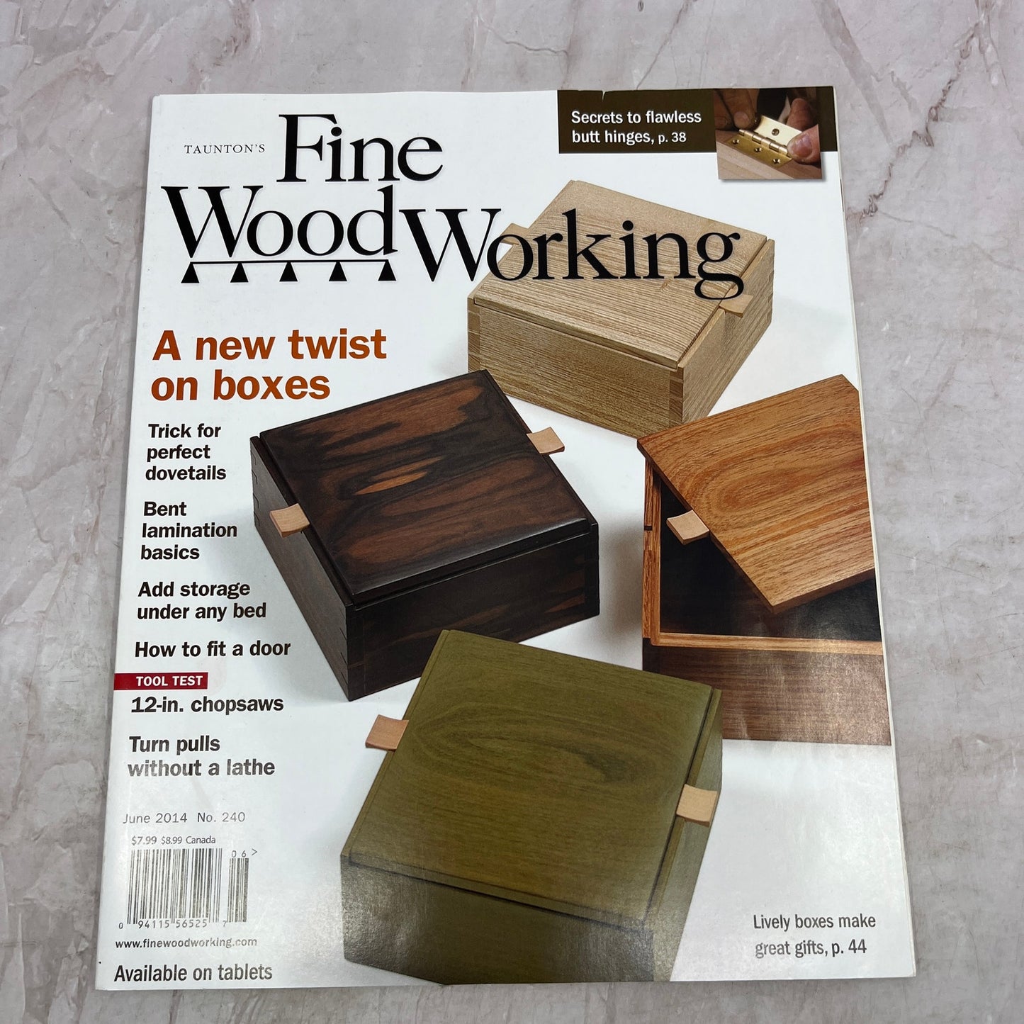 New Twist on Boxes - Jun 2014 No 240 - Taunton's Fine Woodworking Magazine M35