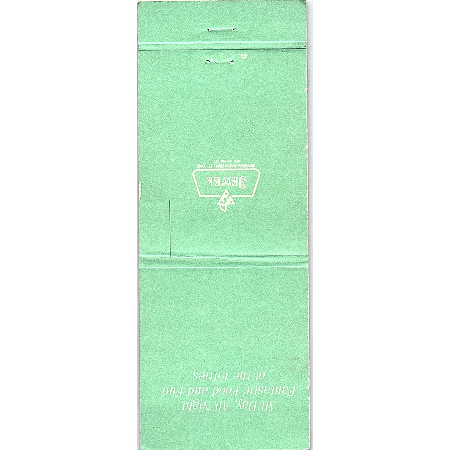 B Liner Diner The Peabody Orlando Florida Vintage Matchbook TB6-MB2-7