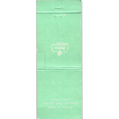 B Liner Diner The Peabody Orlando Florida Vintage Matchbook TB6-MB2-7
