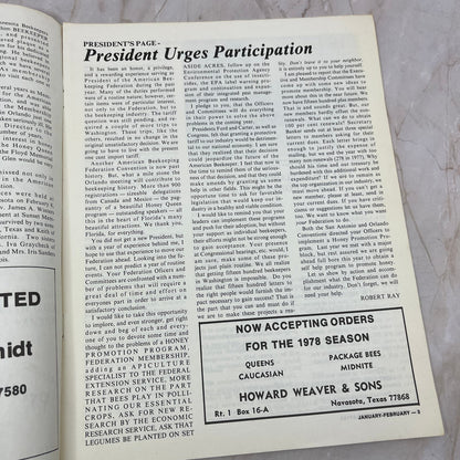 1978 Jan/Feb American Beekeeping Federation Newsletter Gainesville FL M15