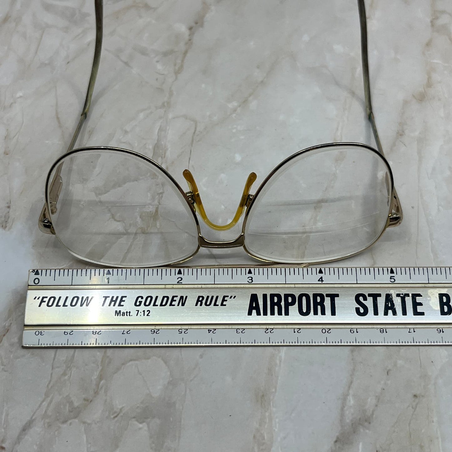 Retro Men’s Gold Tone Aviator Sunglasses Eyeglasses Frames TD7-G4-5