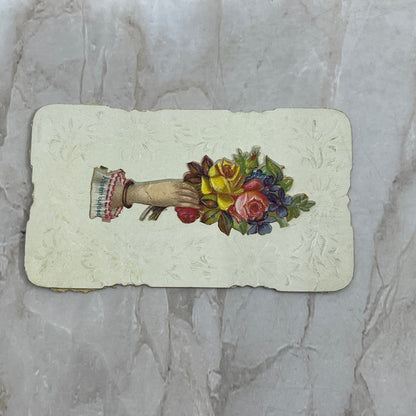 c1880 Victorian Die Cut Calling Card Bertha Patterson AE4