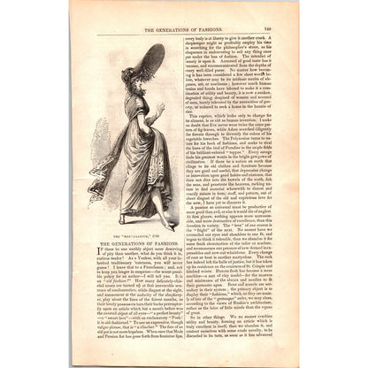 The Generations of Fashions - Ladies Fashion 7 Pages 1854 Article I19