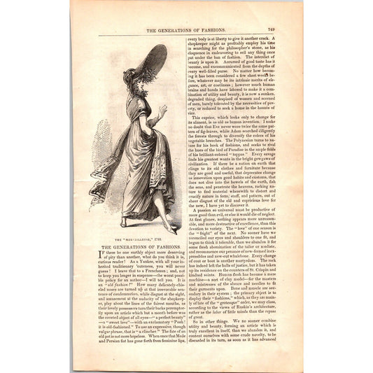 The Generations of Fashions - Ladies Fashion 7 Pages 1854 Article I19