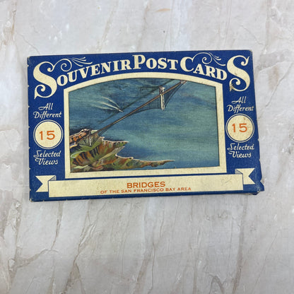 Vintage Bridges of San Francisco CA 14 Souvenir Postcard Collection TI8-S1