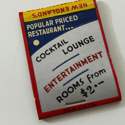 Hotel Holyoke, Holyoke MA Vintage Matchbook Cover TB6-MB1-1