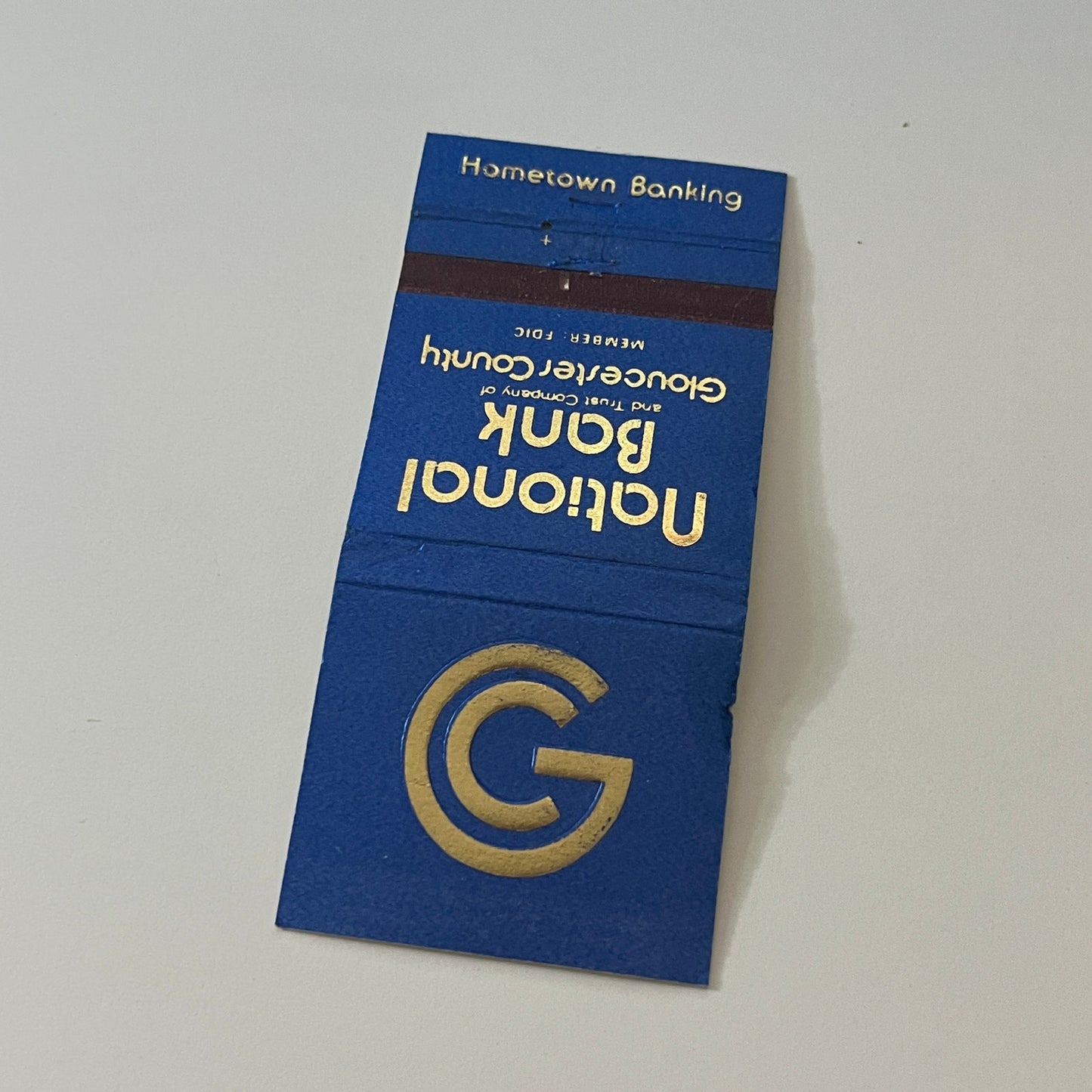 National Bank Gloucester County Vintage Matchbook Cover TB6-MB2-6