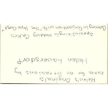 Kristal Kirksey The Hope Chest Bridal Shop Houston Vintage Business Card SE5-B5