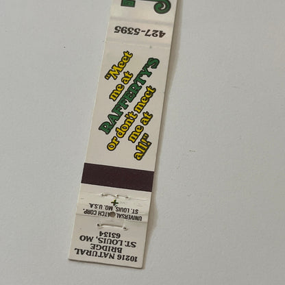 Rafferty's Restaurant St. Louis MO Vintage Matchbook TB6-MB2-9