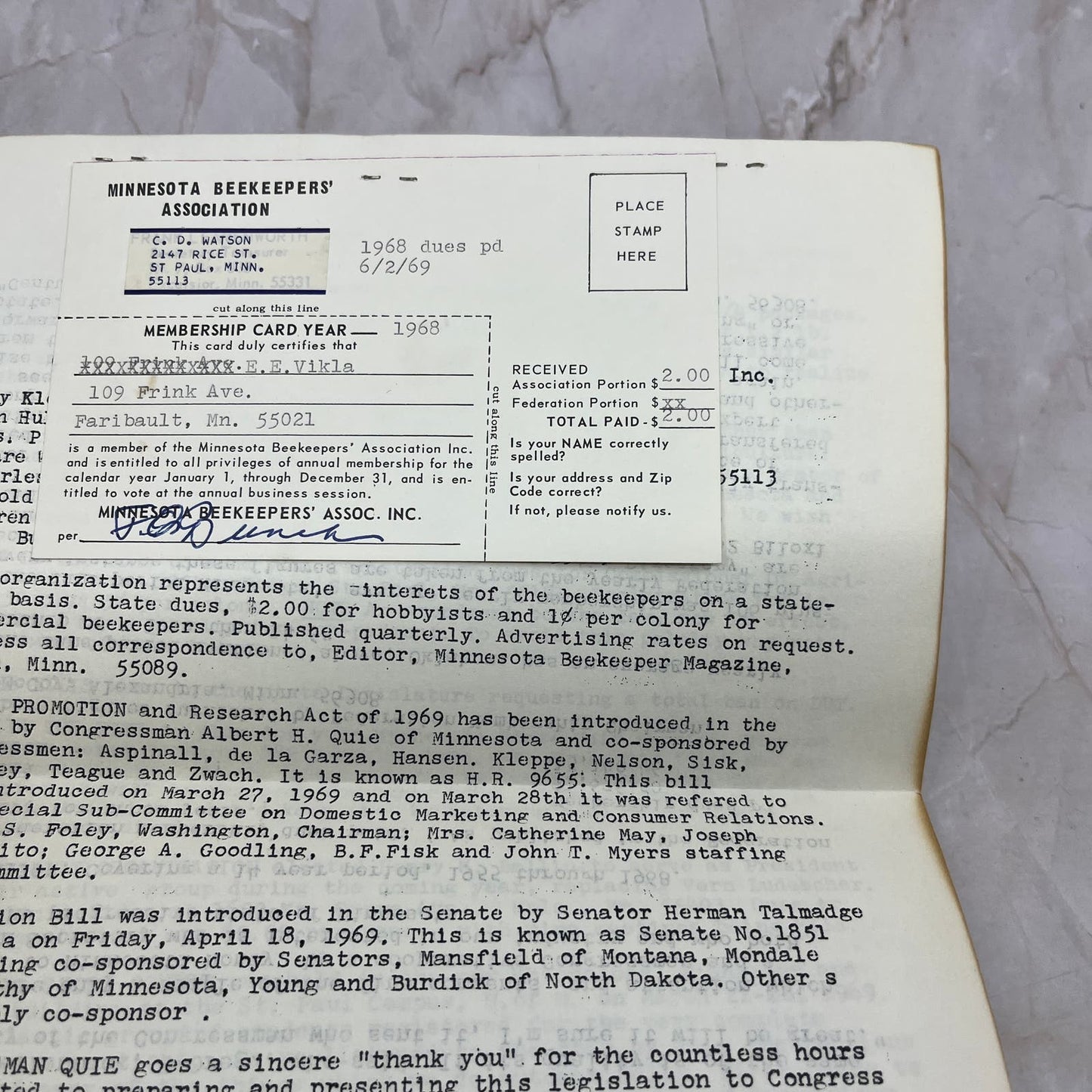 1969 June - The Minnesota Beekeeper Magazine - Bees Honey TF5-L1