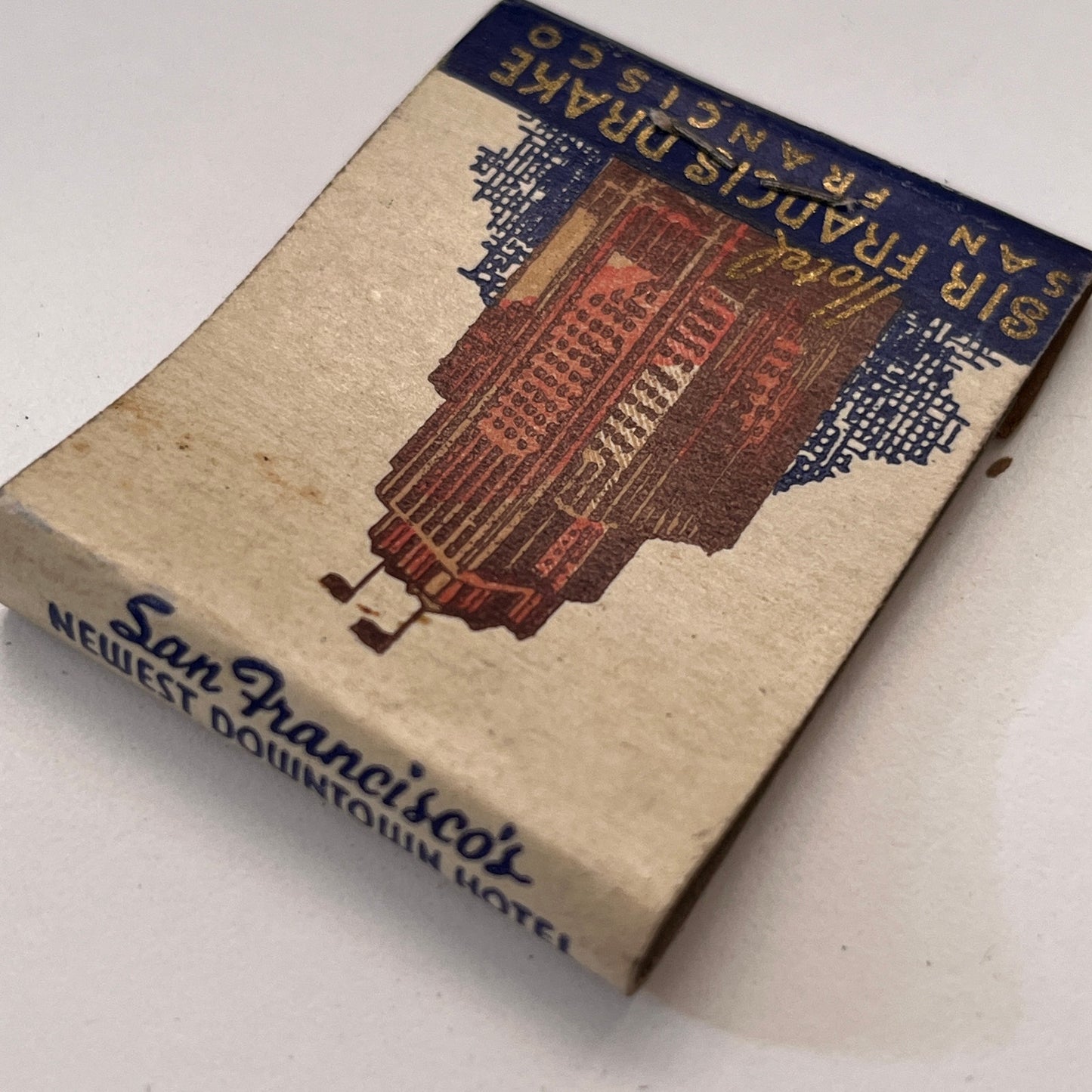 Hotel Sir Francis Drake San Francisco CA Vintage Matchbook Cover TB8-MB3-9