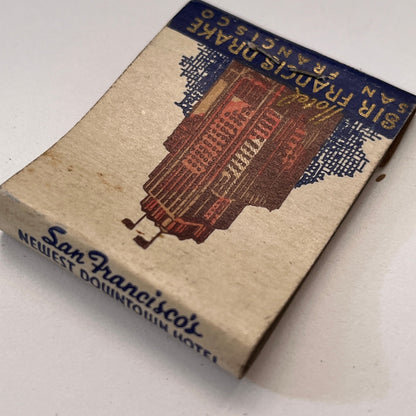 Hotel Sir Francis Drake San Francisco CA Vintage Matchbook Cover TB8-MB3-9