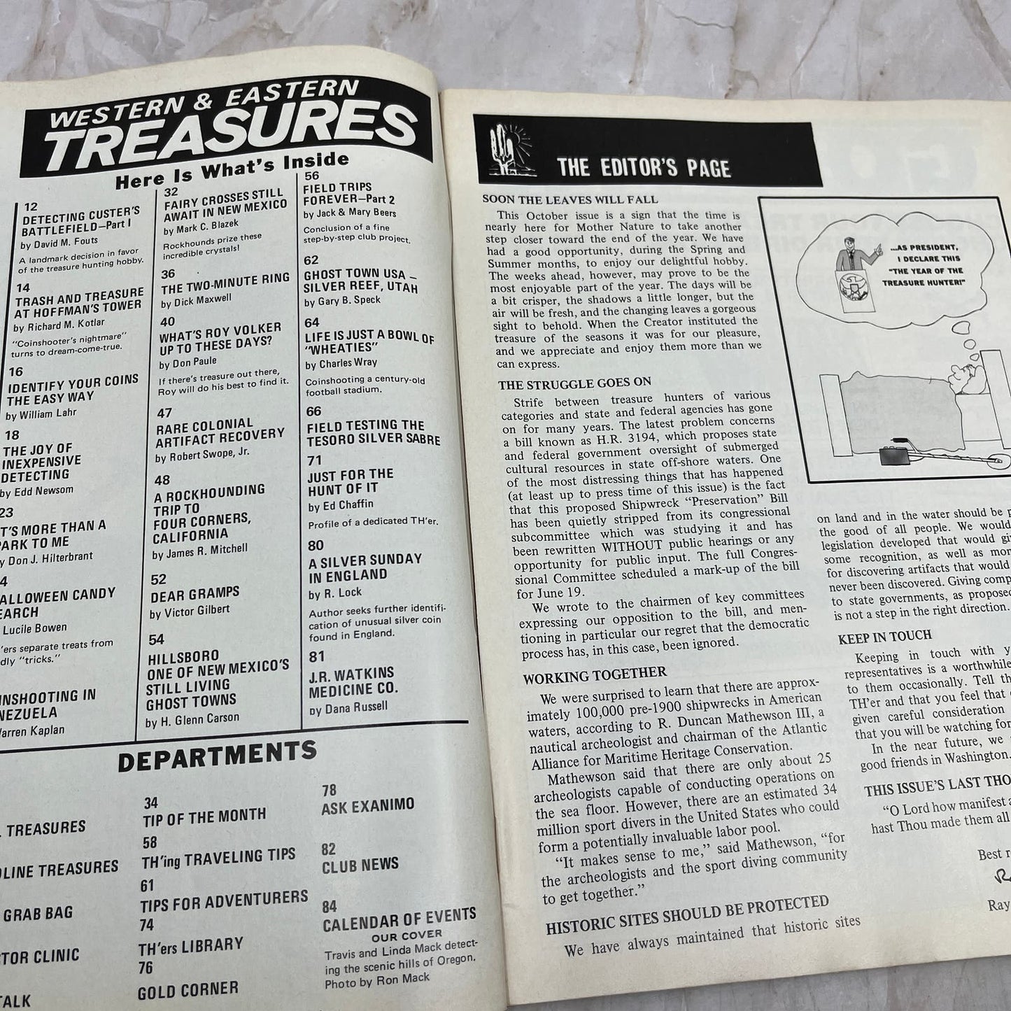1984 Oct - Western & Eastern Treasures Magazine - Treasure Hunting Gold M12