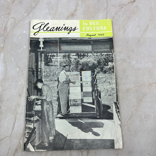 1963 August Gleanings in Bee Culture Magazine Bees Beekeeping Honey TD7