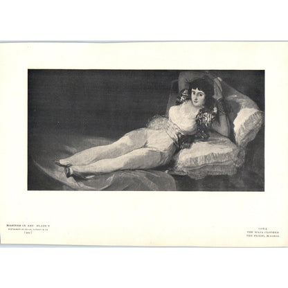 The Maja Clothed - Goya c1905 Art Print D12