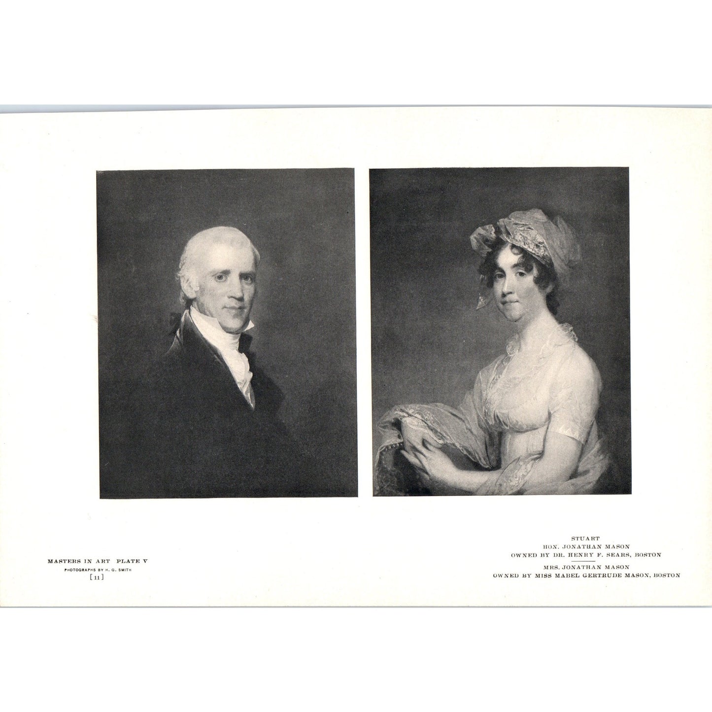 Hon. Mr & Mrs Jonathan Mason - Stuart 1906 Victorian Art Print AB8-MA4