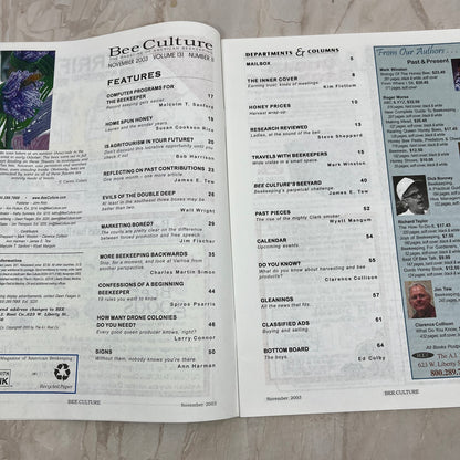 2003 Nov - Bee Culture Magazine - Bees Beekeeping Honey M9