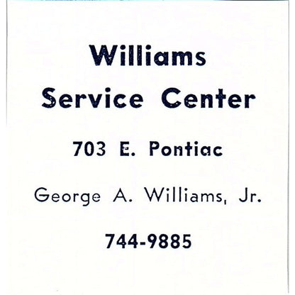 Williams Service Center - George A Williams - Fort Wayne Indiana 1964 Ad AG1-S13