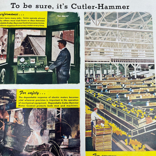 Cutler-Hammer Motor Control Milwaukee WI 1951 Magazine Ad FL6-10