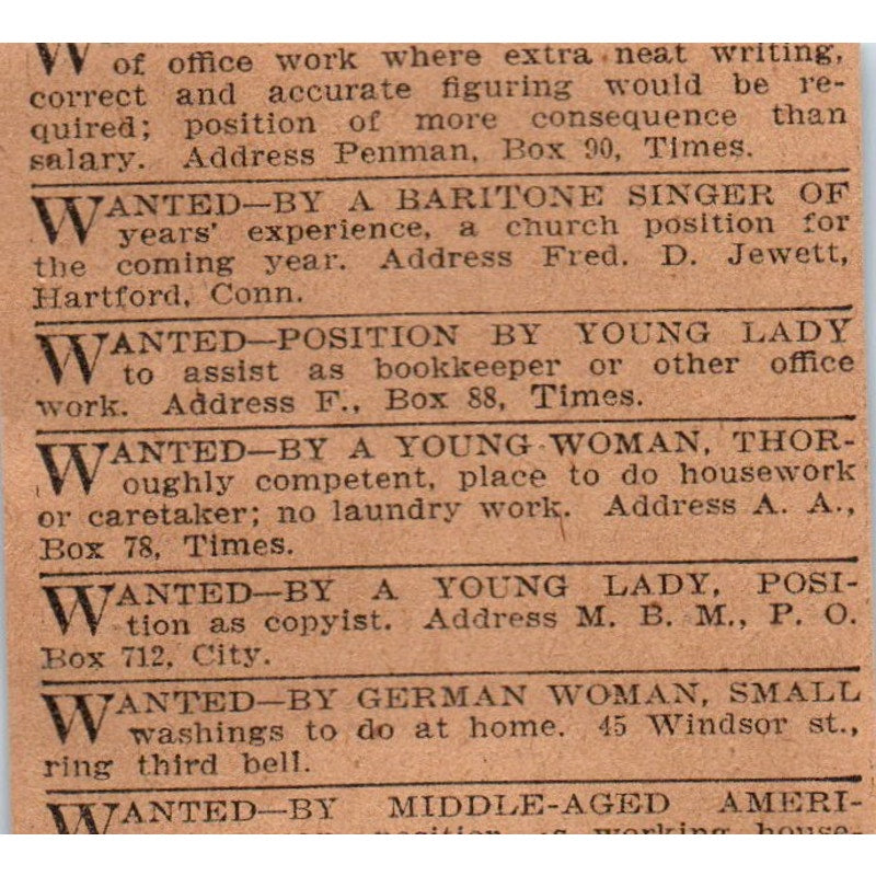The Williams Horseshoe Calk Blodgett & Clapp Hartford 1901 Newspaper Ad AD8-HS7